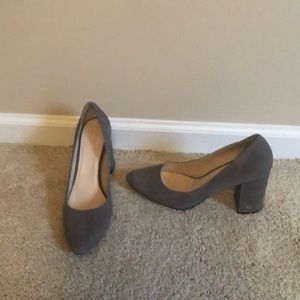Grey Cole Haan pumps suede